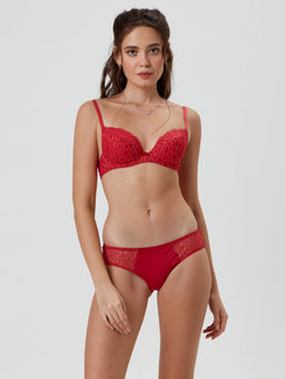 CONTE Бюстгальтер с эффектом push-up VOILE RB2081 брусника - Conte elegant фото 4