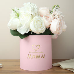 Коробка круглая без крышки 16х16 Я люблю тебя, мама /208365 / микс - Галеонтрейд фото 2