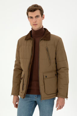 Мужское пальто цвета хаки Неожиданная скидка в корзине