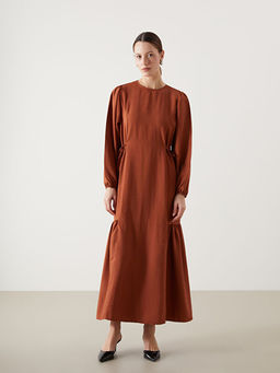 Bisiklet Yaka Elbise