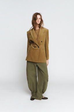 OVERSIZE CORDUROY BLAZER ZW COLLECTION LIMITED EDITION - Zara фото 11