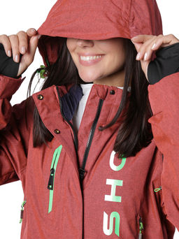 Комбинезон B-9063 Темно-бордовый - Snow headquarter фото 39