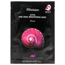 Ультратонкая увлажняющая тканевая маска с муцином улитки JMsolution, Корея, 30 мл Акция