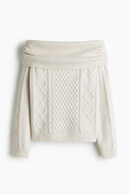 Jersey off-the-shoulder - H&m фото 3