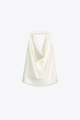 SPARKLY HALTER TOP - Zara фото 5