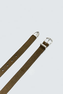 LIMITED EDITION SUEDE LEATHER BELT - Zara фото 4