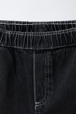 CONTRAST STITCH BALLOON JEANS - Zara фото 3