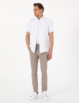 Beyaz Regular Fit K_sa Kollu G_mlek - Pierre cardin фото 4