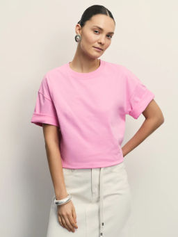 Базовая футболка оверсайз из хлопка / Zarina