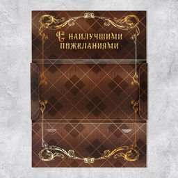 Цена за 5 шт. Конверт для денег С Юбилеем, часы, 19 х 0.7 х 9.5 см - Дарите счастье фото 6