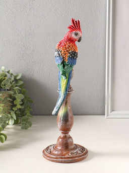 Фигура полистоун «Попугай», 33×12×12 см