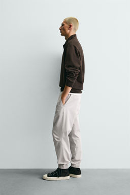 PANTAL?N CINTURA JOGGER SLIM FIT / Gris claro - Zara фото 4