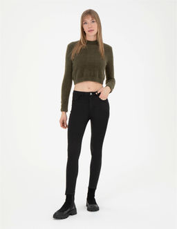 Siyah Skinny Fit Kanvas Pantolon - Pierre cardin фото 3