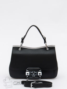Сумка женская кожаная 6061Q black Polina&Eiterou