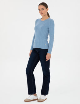 Lacivert Straight Fit Jean Pantolon