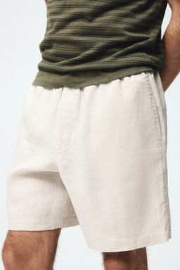 Pantal?n corto de lino Relaxed Fit - H&m фото 6
