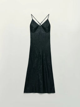 Платье миди из блестящей ткани / Zarina  фото 11