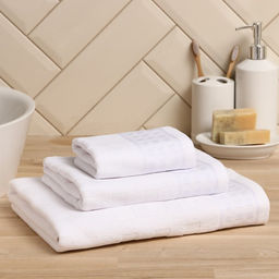 Полотенце махровое LoveLife Square 30х60 см, цвет белый, 100% хлопок, 380 гр/м2