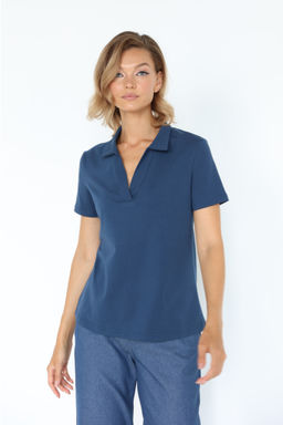 Футболка с воротом и V- вырезом - Looklikecat фото 3