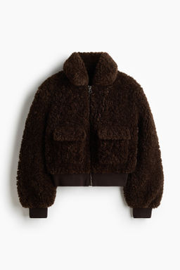 Chaqueta efecto pelo