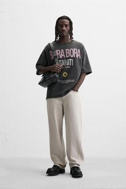 WASHED SLOGAN SWEATSHIRT