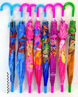 2100 Зонт трость со свистком фиолетовый - АстраТекстиль фото 2