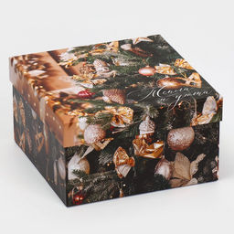 Набор подарочных коробок 6 в 1 «С Новым годом», 10×10×6 - 20×20×11 см