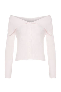 TRENDYOLMILLA Haki Devrik Yaka Triko H?rka TWOAW24HI00284  фото 13