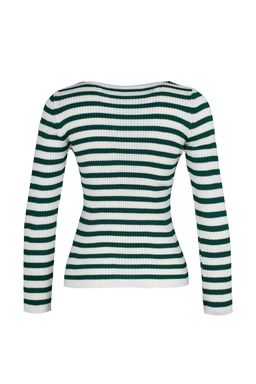 Ac?k Yesil Basic Cizgili Triko Kazak TWOAW21KZ0942