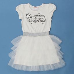 CRB wear/CAJ 61255 Платье для девочки, экрю/Ex.Cherubino  фото 3