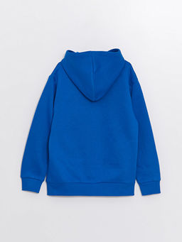 Kap??onlu Bask?l? Uzun Kollu Erkek ?ocuk Sweatshirt - Waikiki фото 3