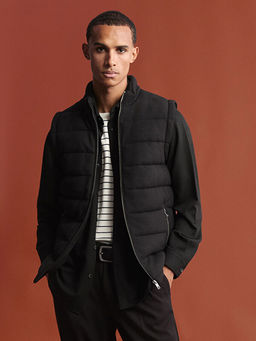 Slim Fit Dik Yaka Erkek ?i?me Yelek