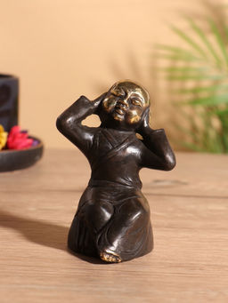 Сувенир «Монах», 7×6×10 см, бронза