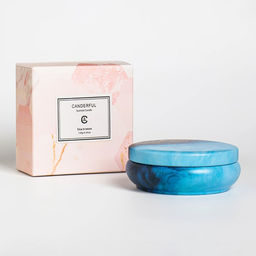 Ароматическая свеча в банке «Морской бриз», из соевого воска с сухоцветом, 3×8.5 см, 110 г