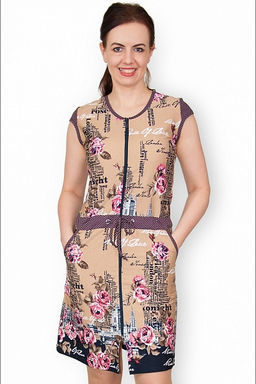 Халат женский на молнии (200-6)