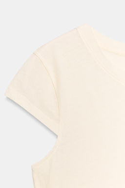 CAMISETA MINIMAL MANGA CORTA / Vainilla - Zara фото 9