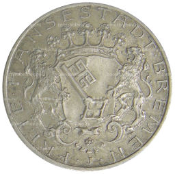 2 марки 1904 года J Германия (Бремен)