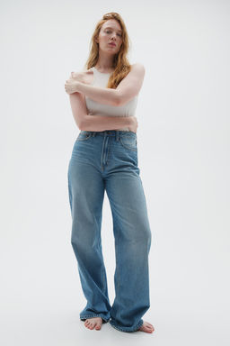 Curvy Fit Wide Ultra High Jeans - H&m фото 3