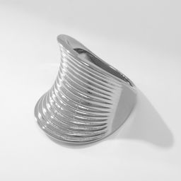 Кольцо металл Тренд пружинка, цвет серебро, размер 16