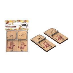 HELP Мышеловка, дерево 10х4,5х0,6 см 2 шт в уп  фото 3