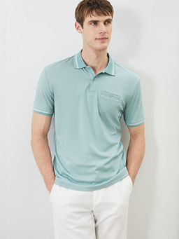 Polo Yaka Merserize G?r?n?ml? Erkek Ti??rt