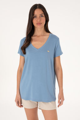 Kad_n Mavi Basic Ti__rt Sepette S_rpriz _ndirim