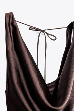 ZW COLLECTION LONG SATIN DRESS - Zara фото 25