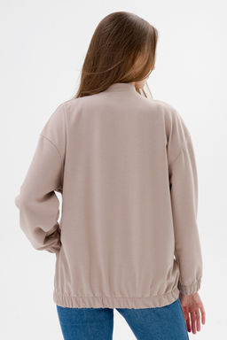 Бомбер из коттон фита какао - Амадэль фото 15