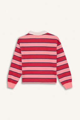 %100 Pamuk Hello Kitty Sweatshirt K_z _ocuk - Defacto фото 8