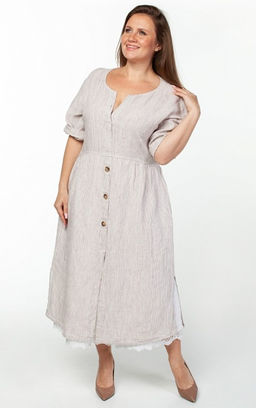 умягченный лен 100% платье - Luxuria фото 2