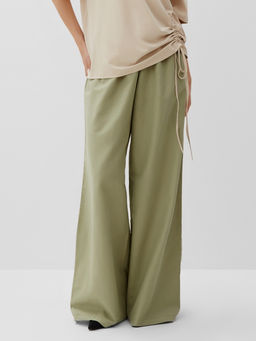 Брюки женские oversize MINAKU: Safari, цвет мятный, размер 52