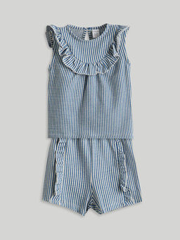 ?izgili K?z Bebek Bluz ve Tayt 2li