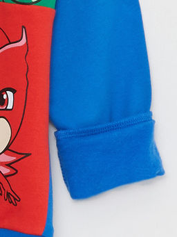 Bisiklet Yaka Pijamaskeliler Bask?l? Uzun Kollu Erkek ?ocuk Sweatshirt - Waikiki фото 2