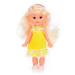 Кукла "Крошка Сью" в ярком, летнем платье, в пакете